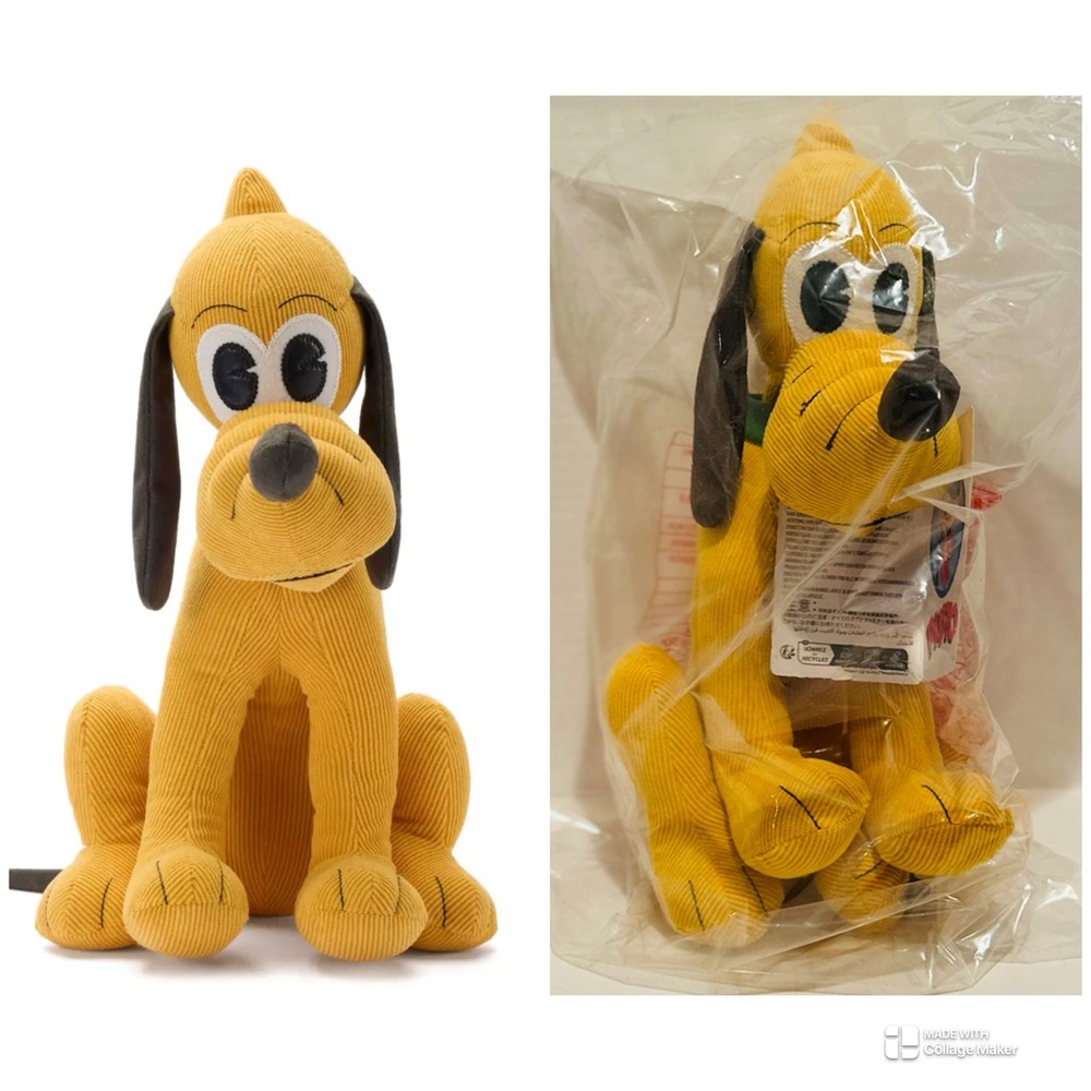 Disney NWT Pluto Inspired by Charlotte Clark 95th Anniversary 13 3/4” Plush